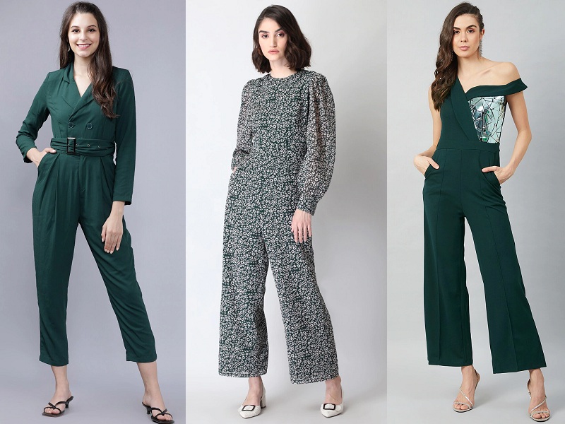 9 Trending Designs Of Green Jumpsuits For Fashionable Look