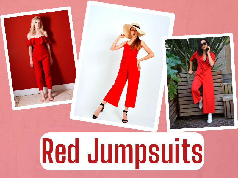 9 Trendy Collection Of Red Jumpsuits For Fashionable Look