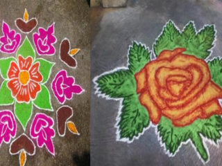 9 Best Rose Flower Rangoli Designs to Try at Home