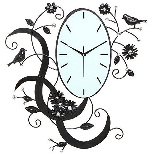 Birds & Flowers Wall Clock