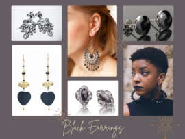 9 Different Types of Black Earrings for Men and Women
