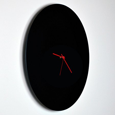 Black Metal Modern Wall Clock