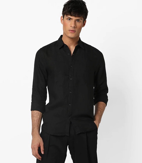 Black Shirt Formal Shirt Fashion Tips With Grey Jeans Black Shirt Grey  Pants  Dress shirt black shirt fashion design