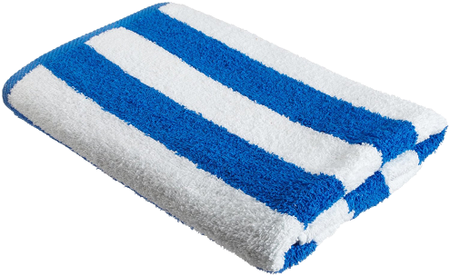 Blue and white Terry Towel