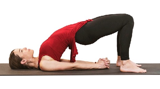 Bridge Pose (sethu Bandhasana) - yoga asanas for knee pain relief