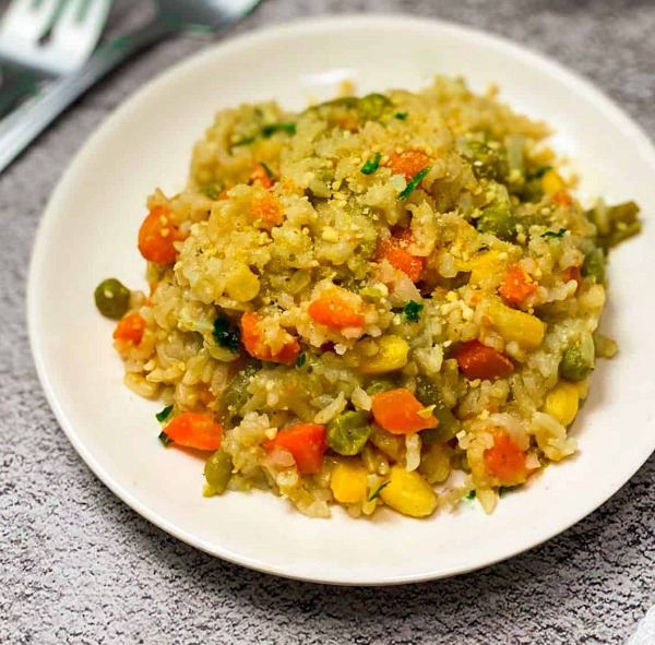 Brown Rice Vegetable Risotto