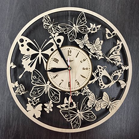 Butterfly Wall Clock Design