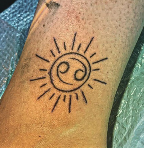 Cancer Symbol Inside A Sun