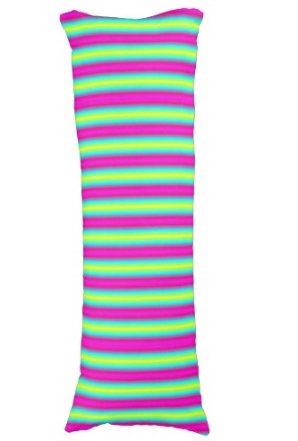Colorful Striped Body Pillow