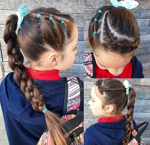 Hairstyle for small girls with long hair