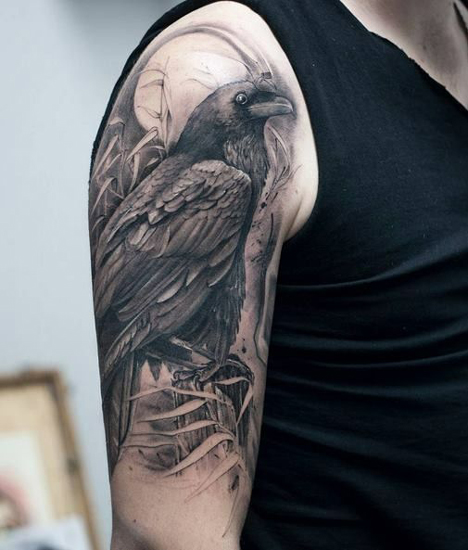 Crow Tattoo Designs For Women And Men 1
