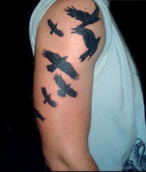 Crow Tattoo Designs For Women And Men 6
