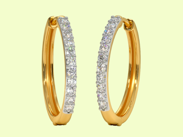 Designer Gold Hoop Earrings