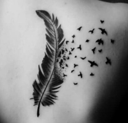 Dove Feather Tattoo