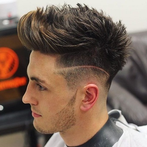 Flipped Front Long Top Quiff
