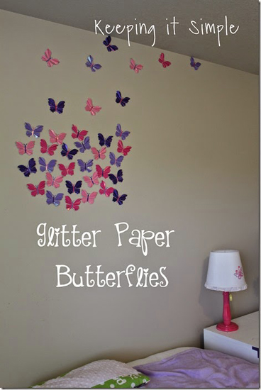 Glitter Butterfly Craft