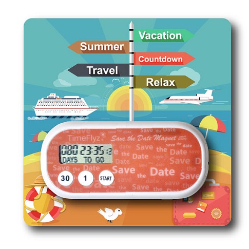 Handmade Vacation Countdown Clocks