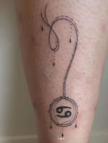 Impressive Cancer Tattoo On The Arm