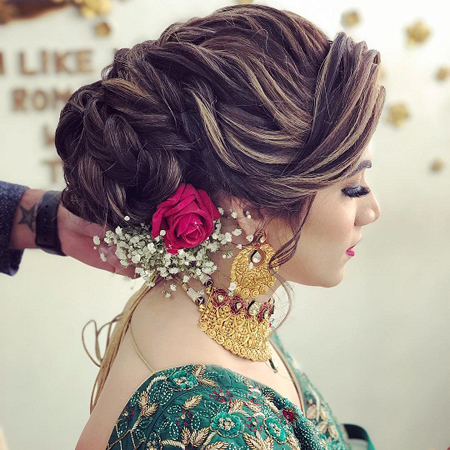 Antique juda hairstyle for bridal by GLAM GIRLS for more such videos v... |  TikTok