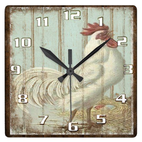 Square Kitchen Clock