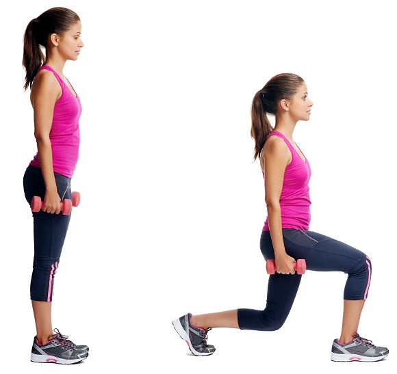 Lunges - varicose veins prevention exercises