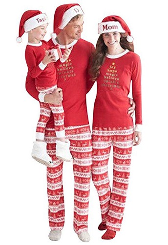 Christmas Xmas Festive Baby Boys Girls Unisex Pyjama Pajama PJ Set Top Bottoms
