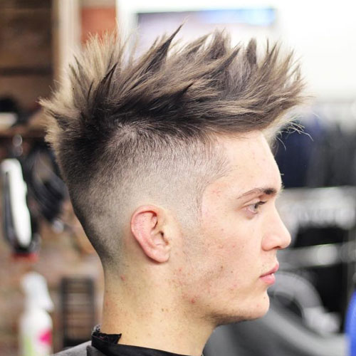 Messy and Spiky Disconnected Undercut