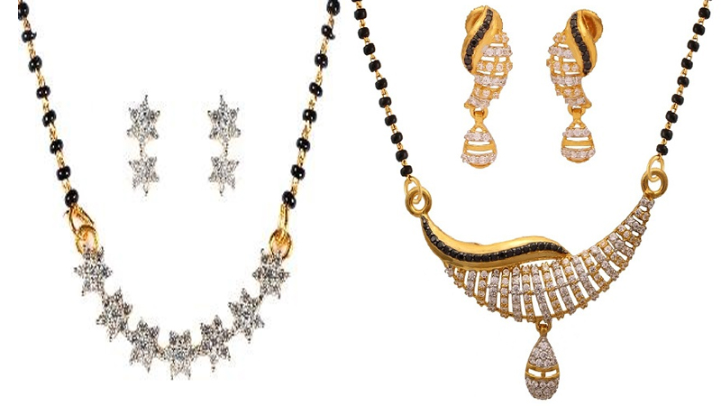 New Models of American Diamond Mangalsutra For Indian Women