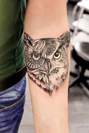 Tattoos girly owl 21 Small