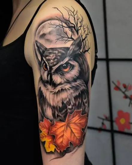 50 Wonderful Owl Tattoos On Thigh  Tattoo Designs  TattoosBagcom