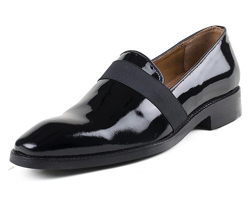 Patent Leather Slip On Loafers
