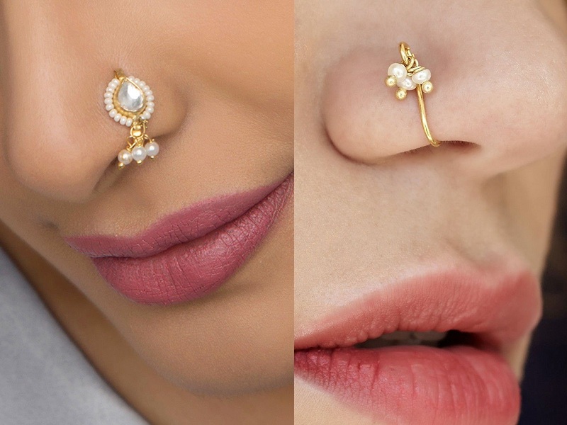 Pearl Nose Pin Designs 9 Beautiful And Trendy Collection