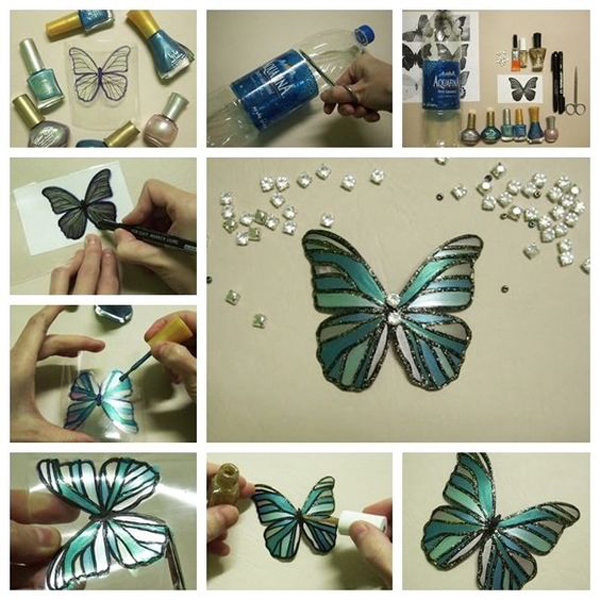 Plastic Bottle Butterfly Craft