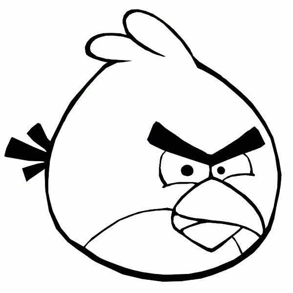Printable Angry Birds Colouring Pages for Kids