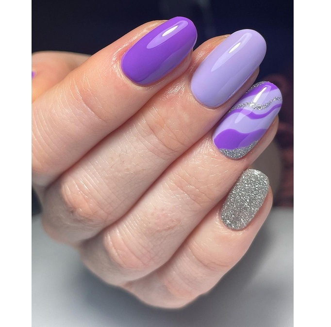 Purple Nail Design