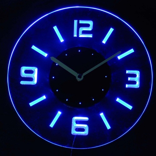 Round LED Clock Design