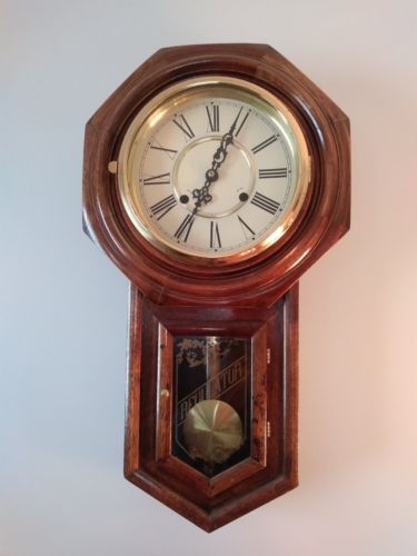 Schoolhouse Style Antique Regulator Clock