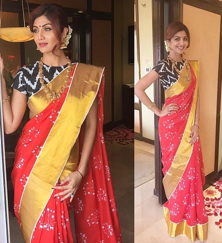 15 Gorgeous Looks Of Shilpa Shetty In Saree With Images Styles At Life Shilpa shetty in sleeveless blouse & saree at 11th geospa asiaspa india awards 2018 check out the video to know more. shilpa shetty in saree with images
