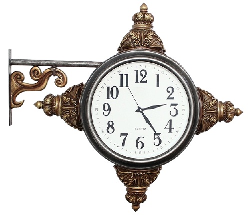 Side Wall Mounted Vintage Antique Clocks