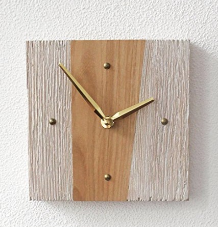 Wood Wall Clock In Square Shape