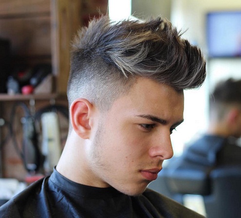 Spiky Quiff With Faded Sides