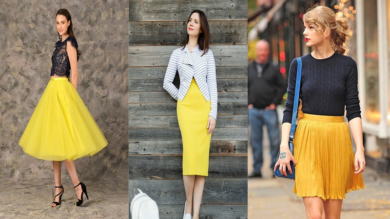 🤩 What To Wear With A Yellow Skirt? [12 Outfit Ideas] 2023 🤩