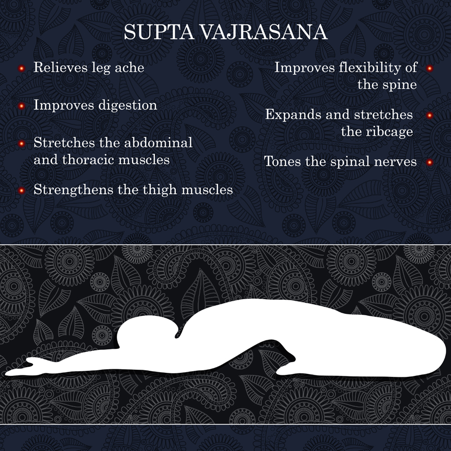 Suptavajrasana (reclining Thunderbolt Pose)