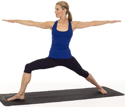 Veerasana (warrior Pose) - simple yoga for knee pain relief