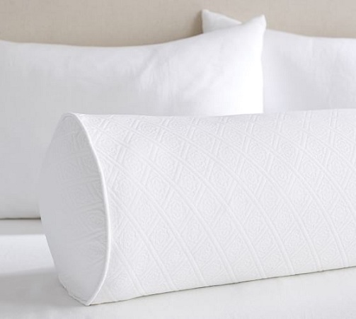 White Organic Bolster Pillows