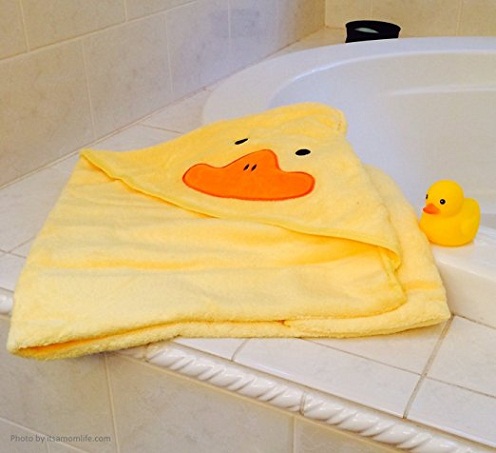 Yellow Duck Hooded Towel
