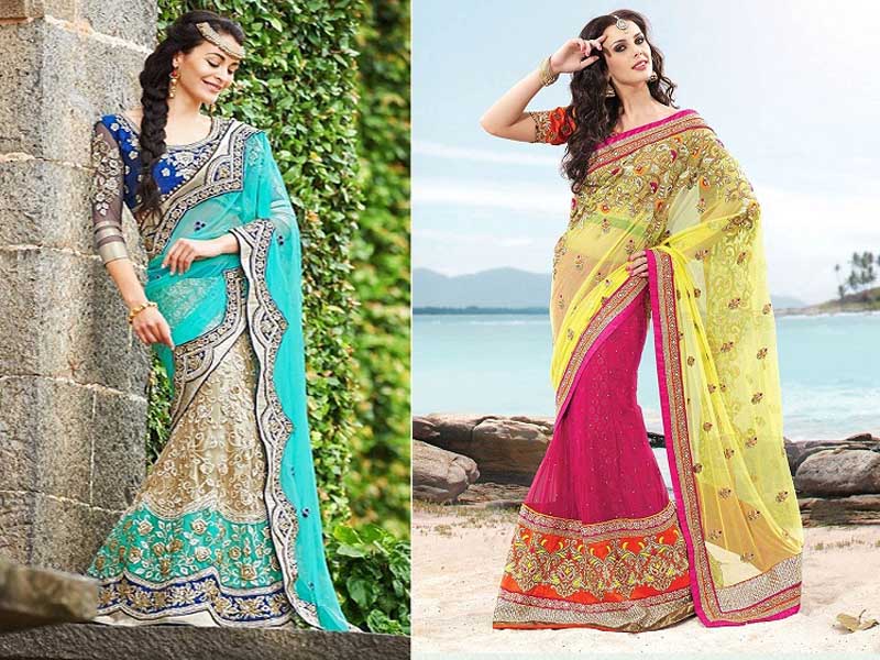 Buy Traditional South Indian Half Saree Lehenga - Kloth Trend