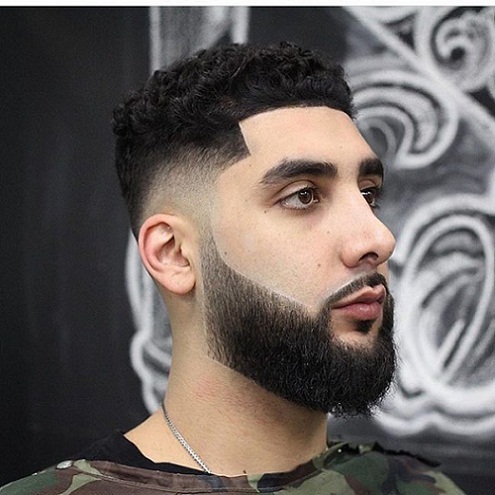 Simple arab haircut style