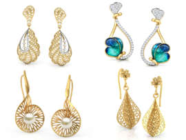 15 Stylish Designs of Dangle Earrings With Different Metals