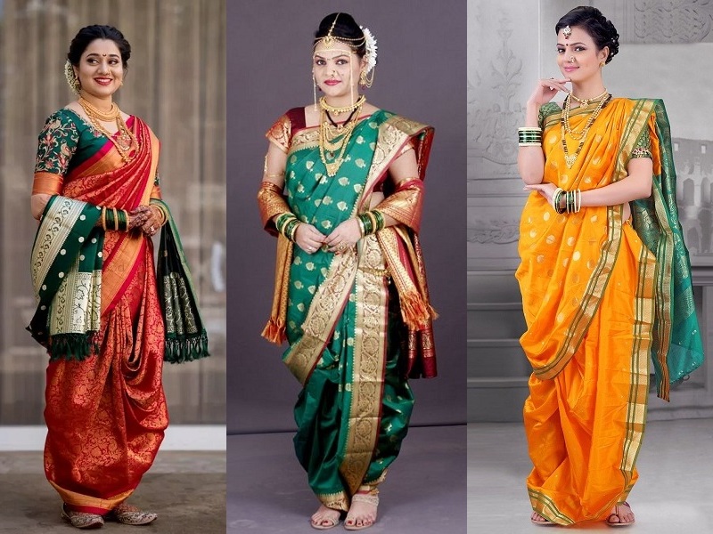 18 Traditional Nauvari Sarees Collection With Images